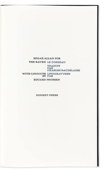 Poe, Edgar Allan (1809-1849) & Eduard Prüssen (1930-2019) The Raven.